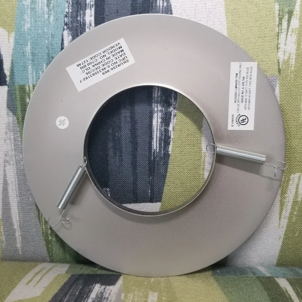 4in Recessed Luminaire Trim Ring Ceiling Light Can Light Fixture Trim In Satin N